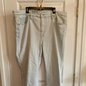 Good American Jeans, size 22, light wash